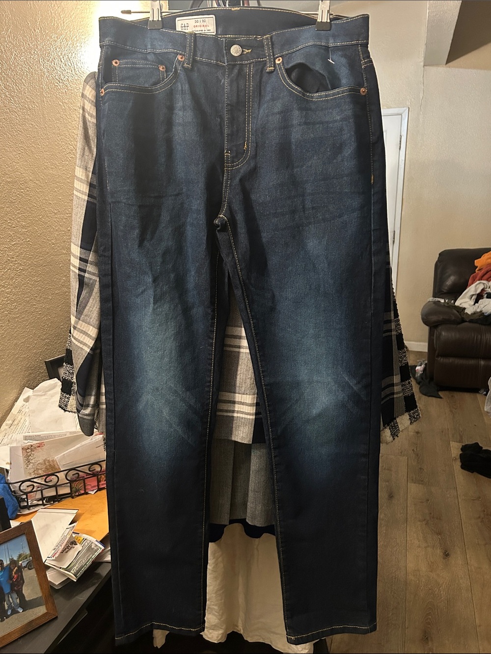 GAP Men's Dark Indigo Straight Jeans